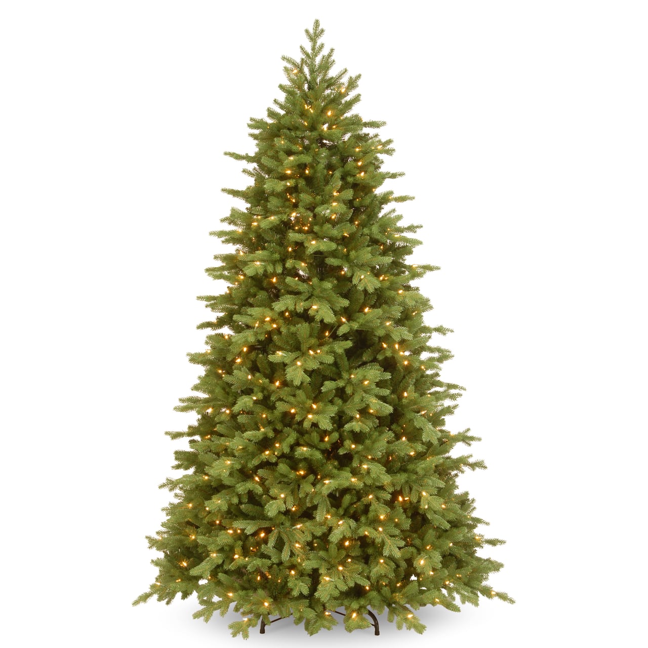 6.5 ft. Pre-Lit Feel Real® Princeton Fraser Fir Hinged Artificial Christmas Tree, Dual Color® LED Lights